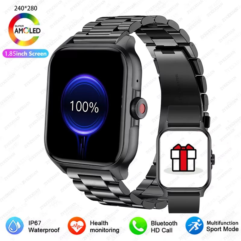 Xiaomi 2025 Smart Watch for Men and Women - Blood Oxygen and Heart Rate Monitoring, Sports Fitness Features, Bluetooth Calling