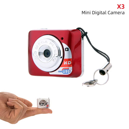 X6 Portable Ultra Mini High Denifition Digital Camera Mini DV Support 32GB TF Card with Mic