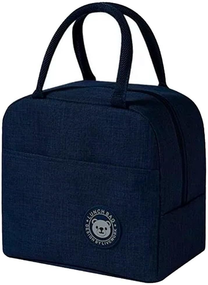 Bolsa Termica Com Alça Marmita Lancheira Marmiteira Academia Dieta Trabalho Passeios Escola Feminina Masculina PREMIUM (Azul)