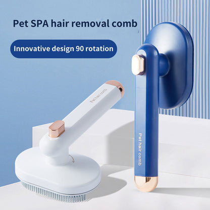 Pente Removedor de Pelos para Pets – Escova Massageadora 360°