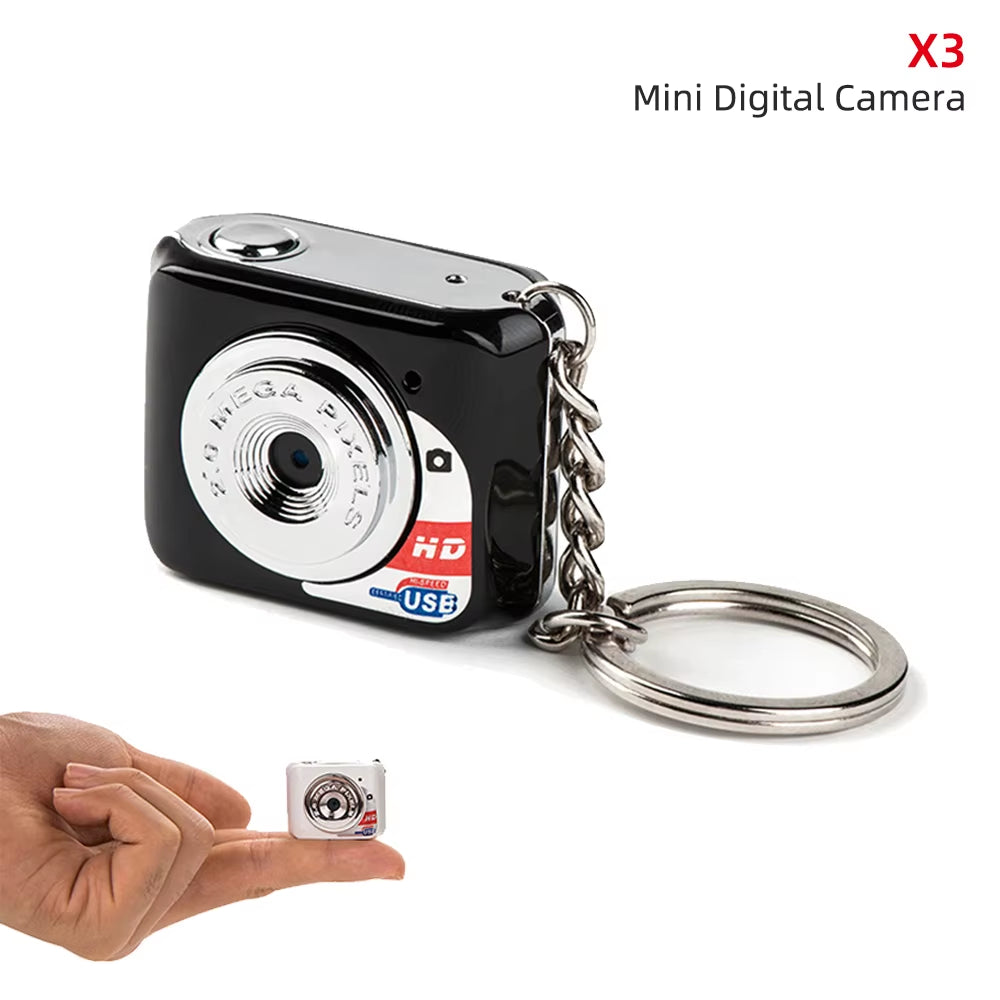 X6 Portable Ultra Mini High Denifition Digital Camera Mini DV Support 32GB TF Card with Mic