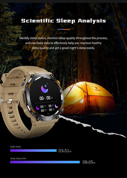 Relógio Smartwatch Outdoor HT17 – LED, Bússola, Bluetooth e Monitor de Saúde