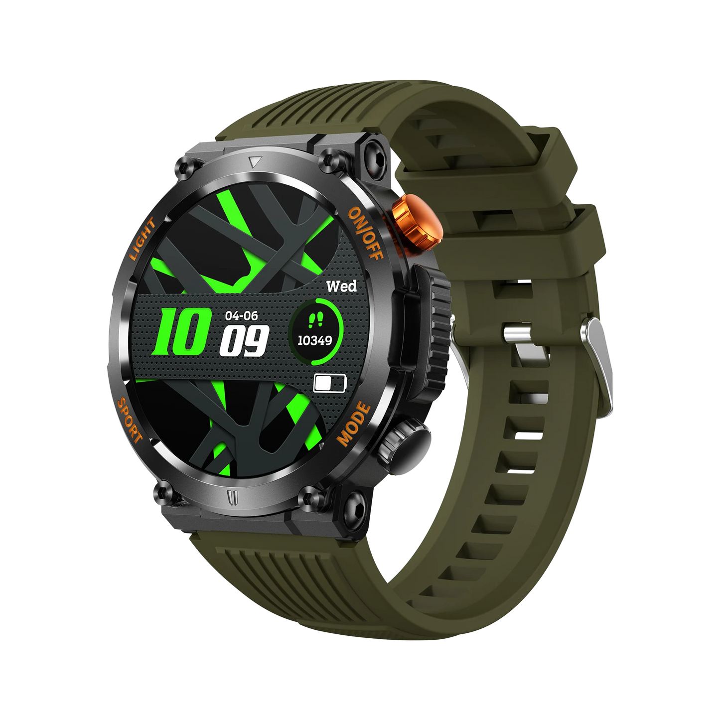 Relógio Smartwatch Outdoor HT17 – LED, Bússola, Bluetooth e Monitor de Saúde