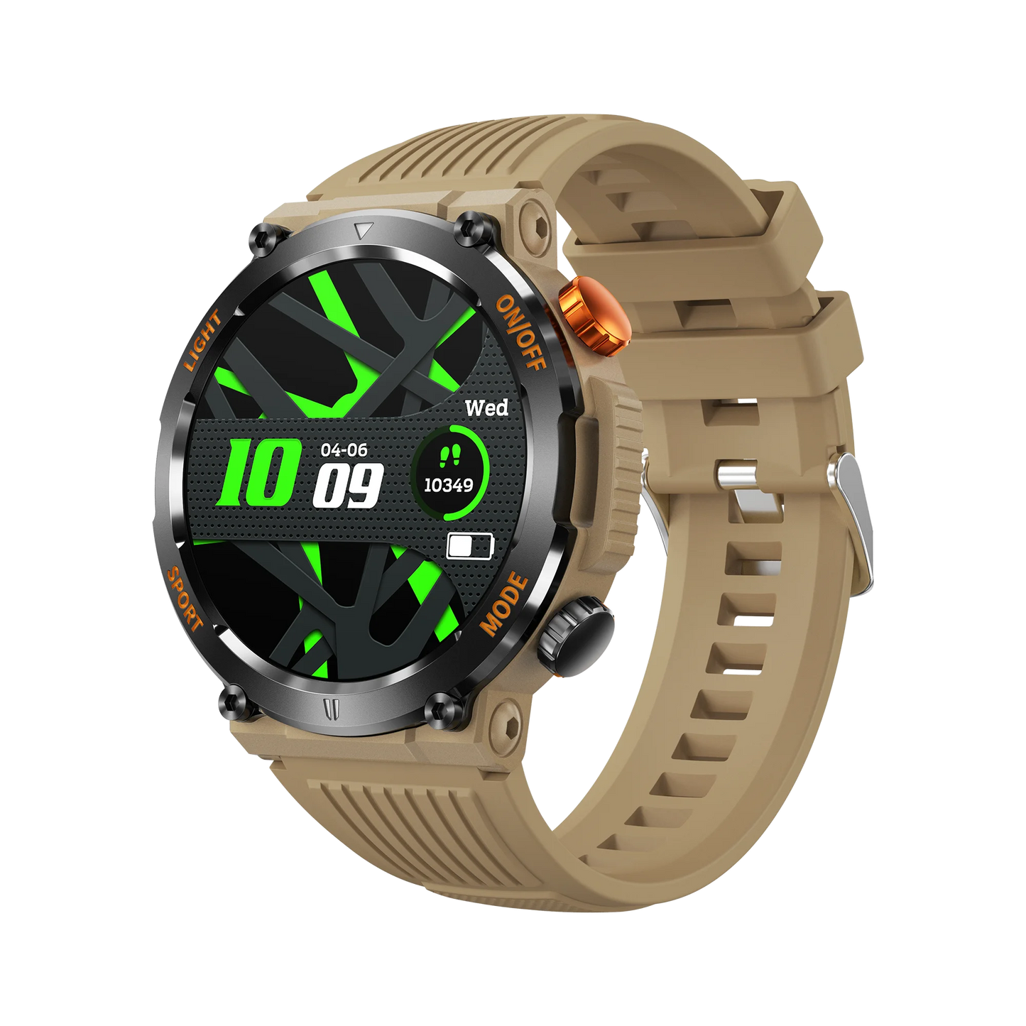 Relógio Smartwatch Outdoor HT17 – LED, Bússola, Bluetooth e Monitor de Saúde