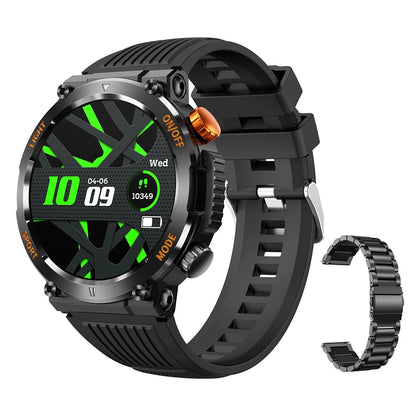 Relógio Smartwatch Outdoor HT17 – LED, Bússola, Bluetooth e Monitor de Saúde