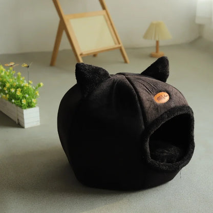 Cama Gato com Design de Tenda Aconchegante para Gatos e Cães de Pequeno Porte