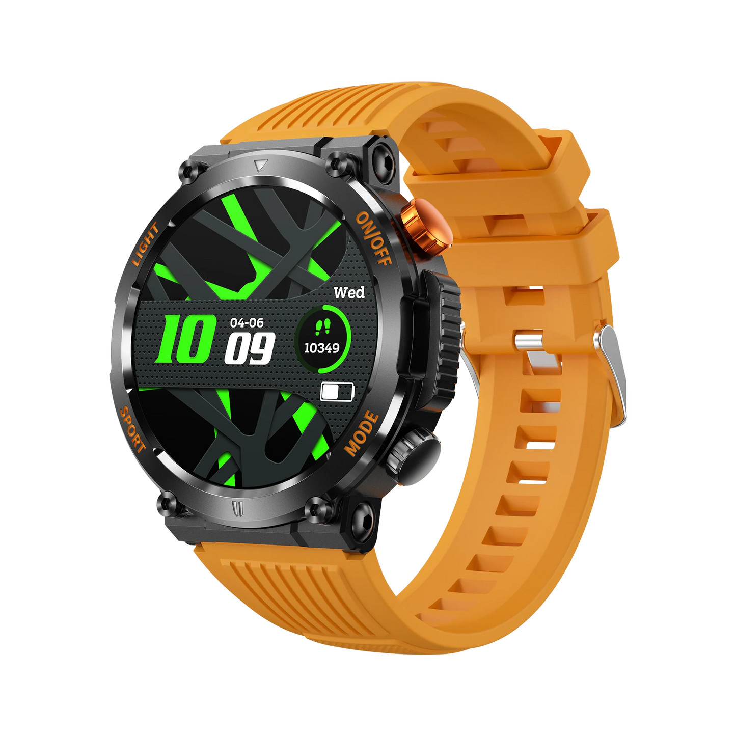 Relógio Smartwatch Outdoor HT17 – LED, Bússola, Bluetooth e Monitor de Saúde