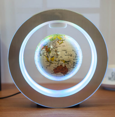 Globo Flutuante de LED - Mapa-Múndi em Levitação Magnética! ✨