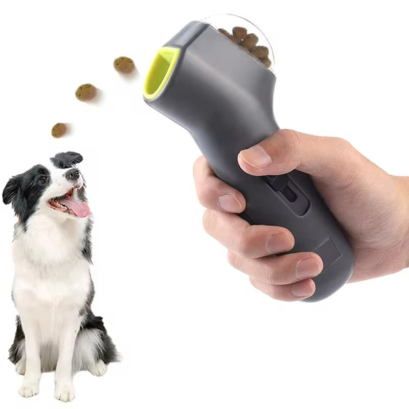 Cão Brinquedo Treinamento Interativo Pet Lanche Catapulta Lançador Praia Ao Ar Livre Brinquedo Dog Cat Treat Lançador Lanche Alimentador Pet Supplies