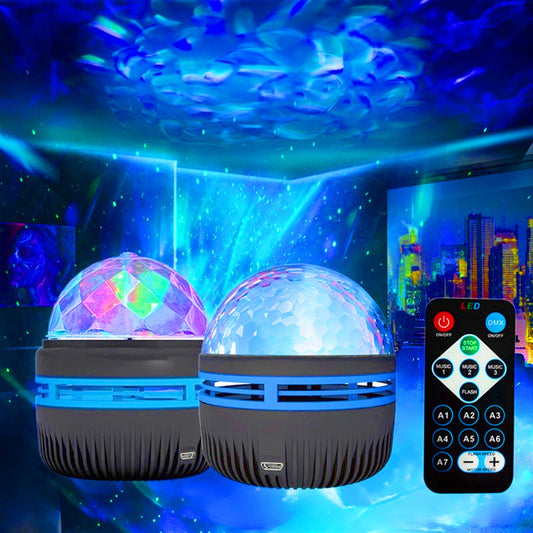 Projetor LED Galaxy Rotativo – Iluminação Atmosférica para Quarto, Festas e Eventos