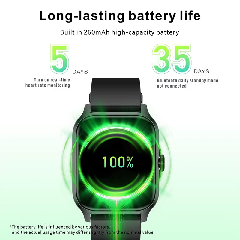 Xiaomi 2025 Smart Watch for Men and Women - Blood Oxygen and Heart Rate Monitoring, Sports Fitness Features, Bluetooth Calling