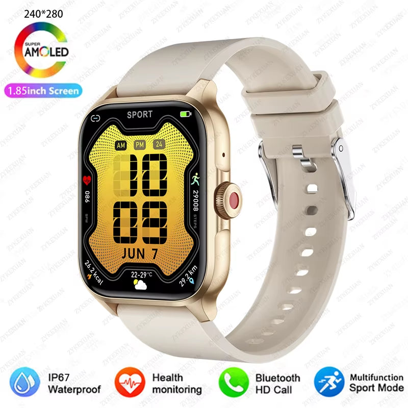 Xiaomi 2025 Smart Watch for Men and Women - Blood Oxygen and Heart Rate Monitoring, Sports Fitness Features, Bluetooth Calling