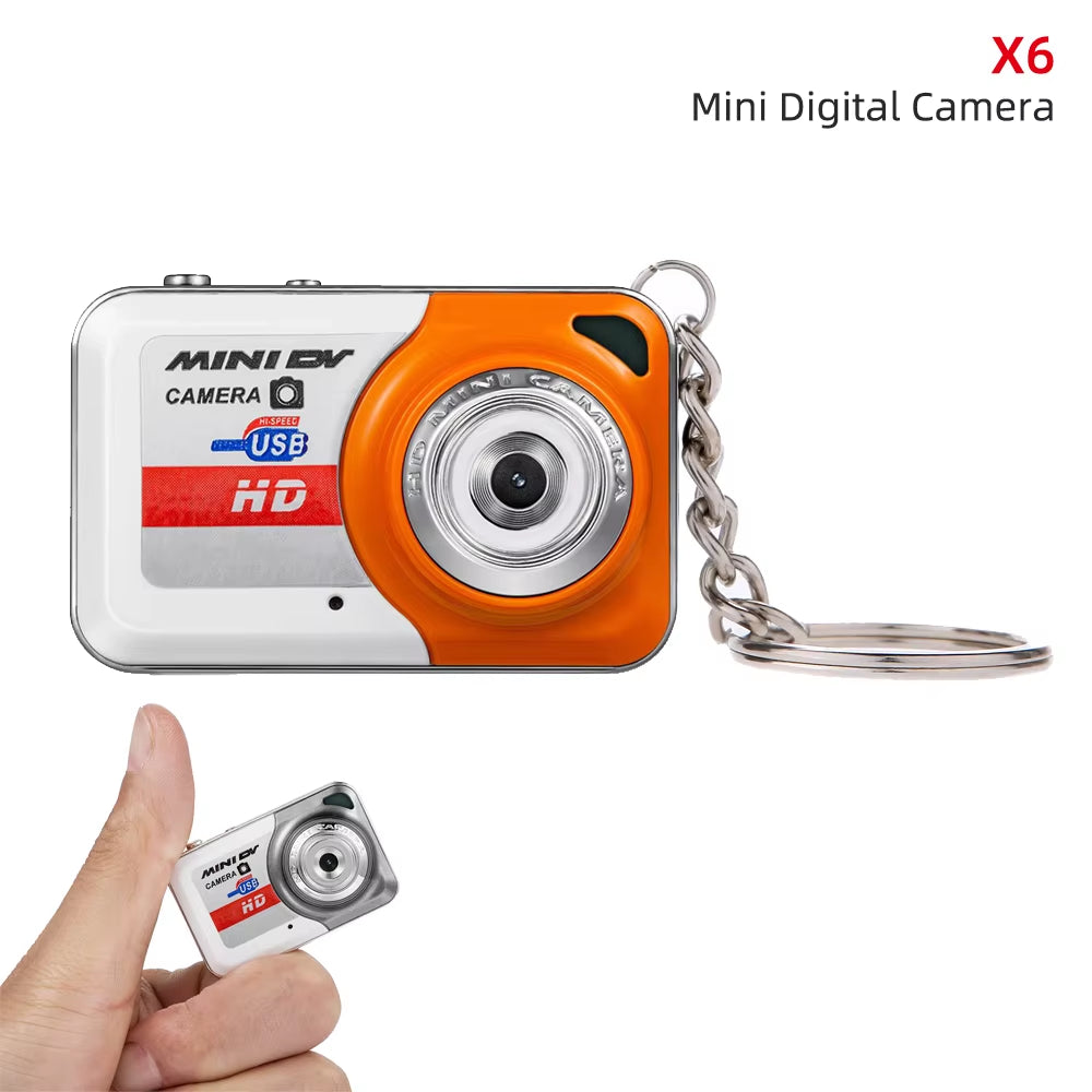 X6 Portable Ultra Mini High Denifition Digital Camera Mini DV Support 32GB TF Card with Mic